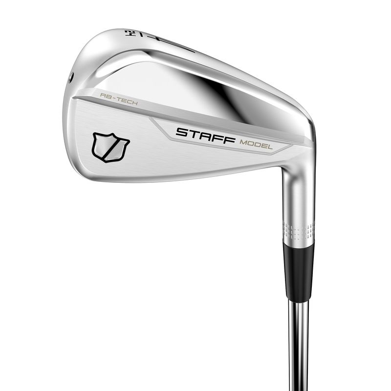 FRONT VIEW OF WILSON MENS STAFF MODEL RB UTILITY IRON WITH VERSATILITY AND FAST BALL SPEEDS