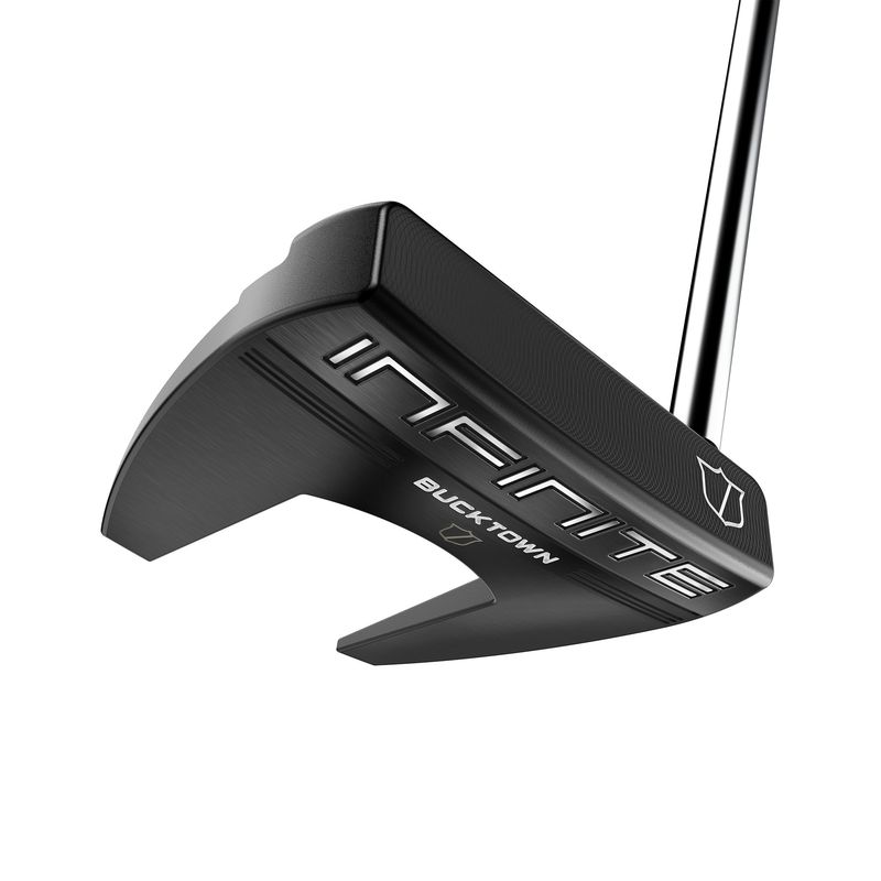FRONT VIEW OF WILSON UNISEX INFINITE BUCKTOWN PUTTER WITH MILLED FACE AND ALIGNMENT AID