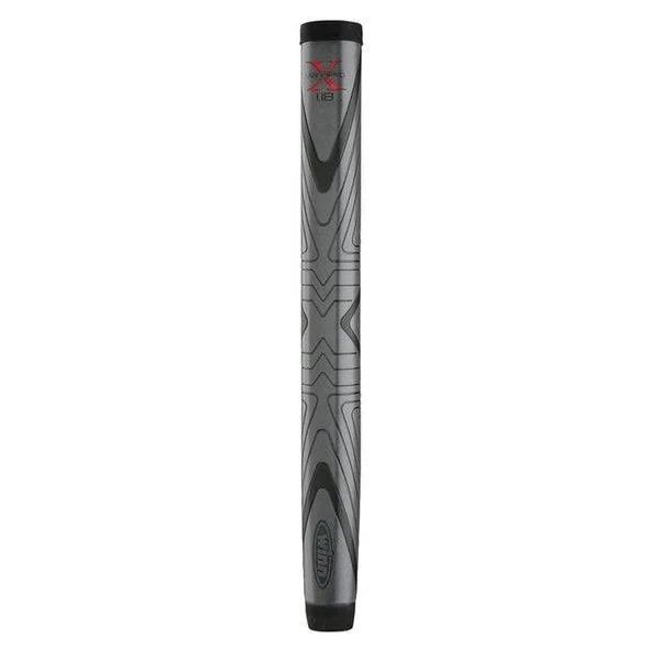 FRONT VIEW OF WINN PRO X PUTTER GRIP WITH SHOCK ABSORPTION AND REDUCED HAND FATIGUE