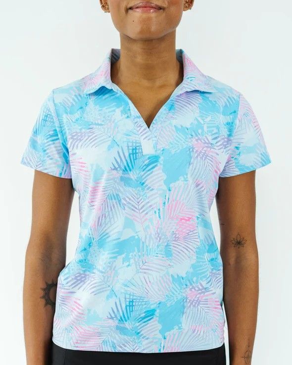 MAIN IMAGE OF YATTA WOMENS PASTEL BREEZE POLO IN PASTEL BREEZE XS WITH 4-WAY STRETCH