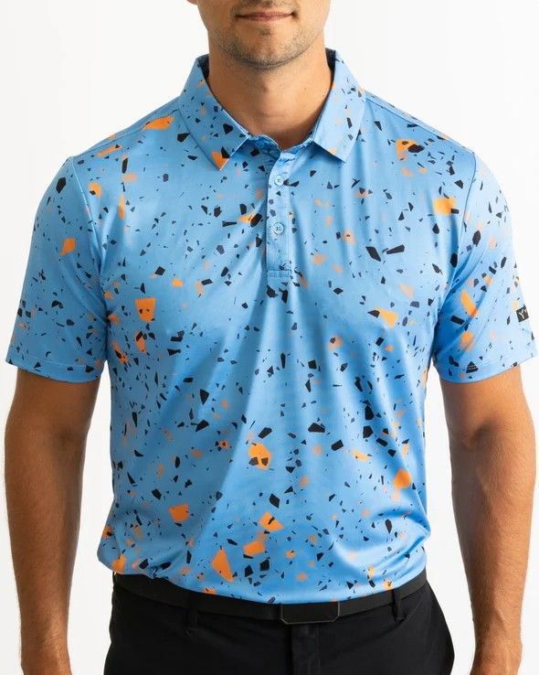 MAIN IMAGE OF YATTA MENS CHIP SHOT POLO IN CHIP SHOT MEDIUM WITH 4-WAY STRETCH AND MOISTURE WICKING