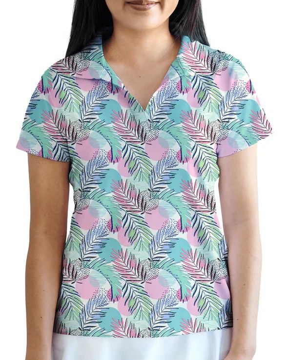MAIN IMAGE OF YATTA WOMENS PALMER SUNDAY POLO IN PALMER SUNDAY XS WITH 4-WAY STRETCH