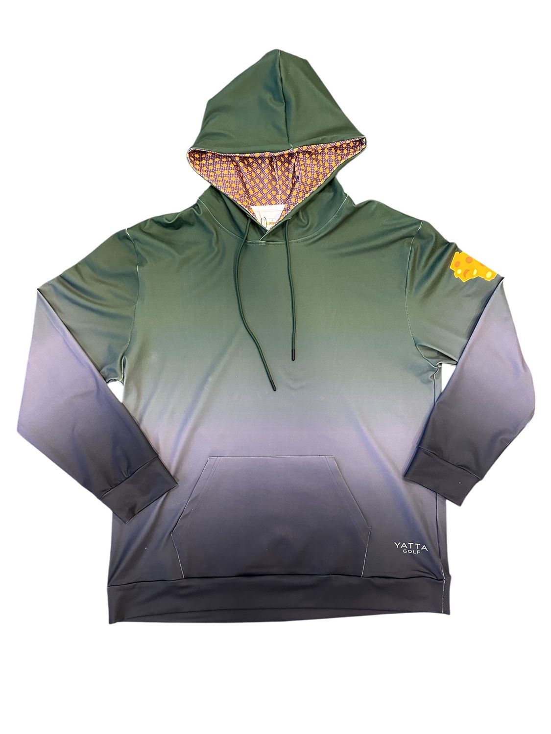 MAIN IMAGE OF YATTA MENS YOU BETCHA HOODIE IN GREEN/GREY/BLACK MEDIUM WITH 4-WAY STRETCH