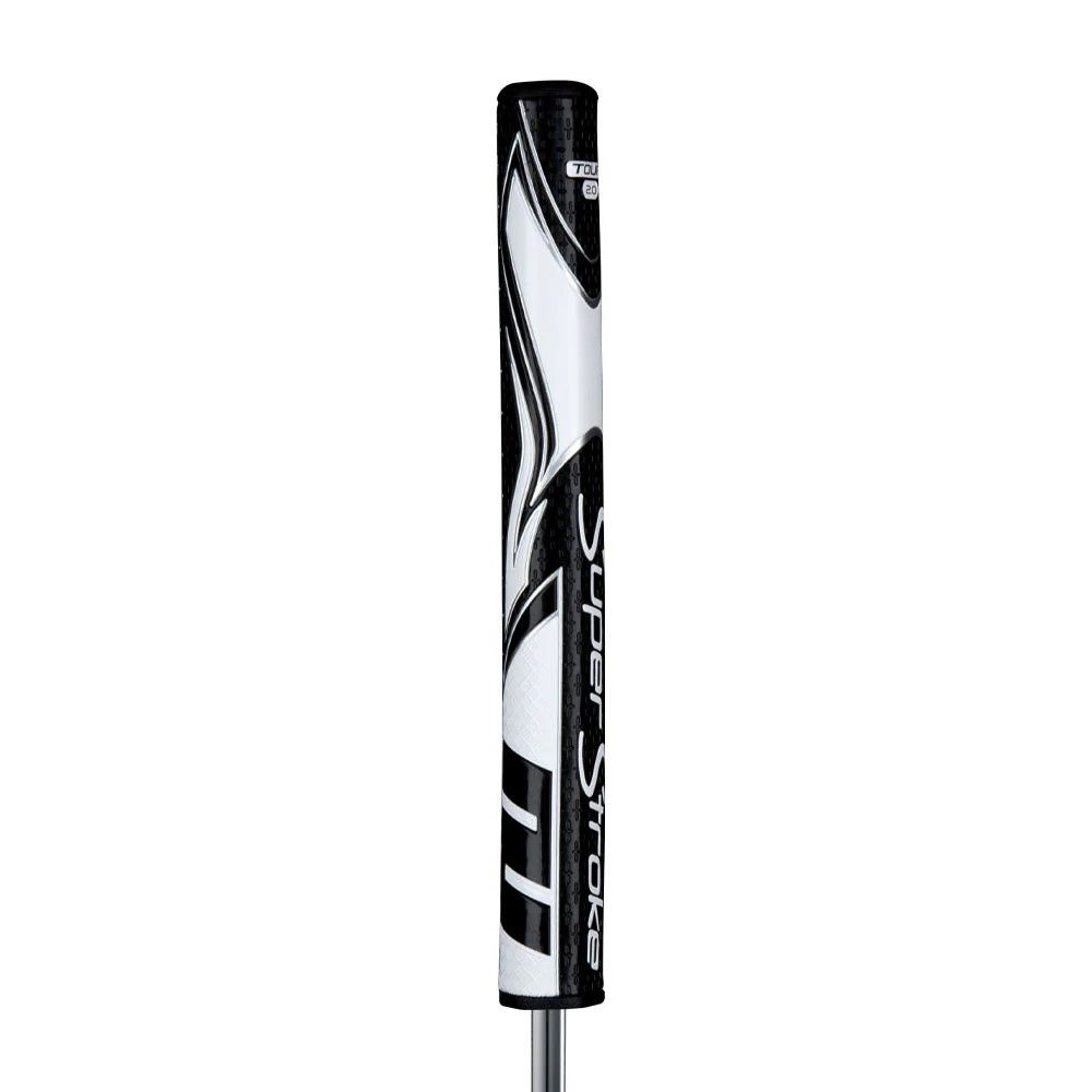 MAIN IMAGE OF SUPERSTROKE ZENERGY TOUR PUTTER GRIP IN BLACK/WHITE 2.0 WITH NO TAPER