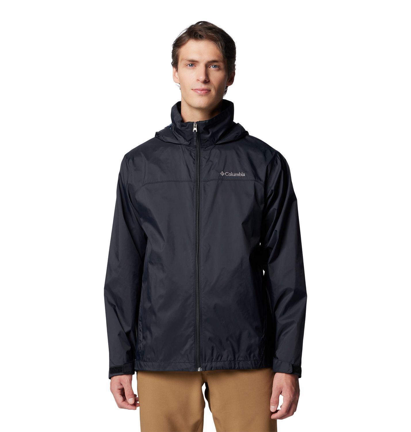 COLUMBIA MENS GLENNAKER LAKE™ II RAIN JACKET 25, Color: BLACK, Size: SMALL