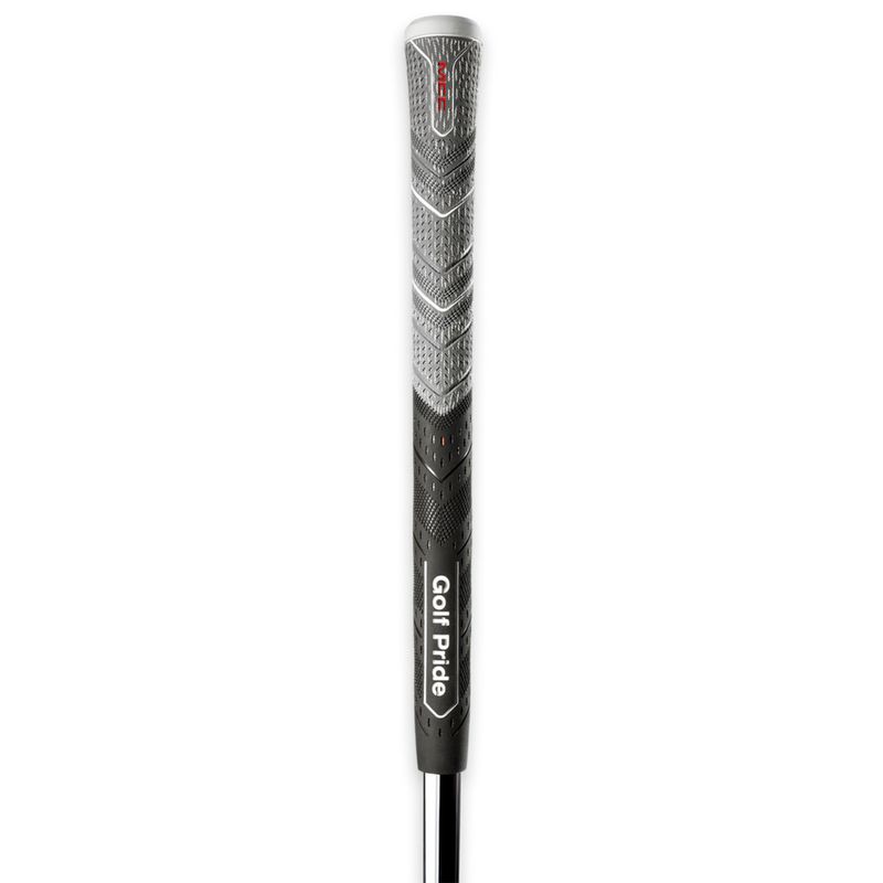 FRONT VIEW OF GOLF PRIDE MCC PLUS 4 ALIGN MAX GOLF GRIP WITH ALIGNMENT AID AND IMPROVED SHOTMAKING
