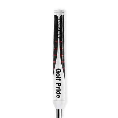 FRONT VIEW OF GOLF PRIDE UNISEX REVERSE TAPER PISTOL PUTTER GRIP WITH SOFT FEEL AND PISTOL SHAPE