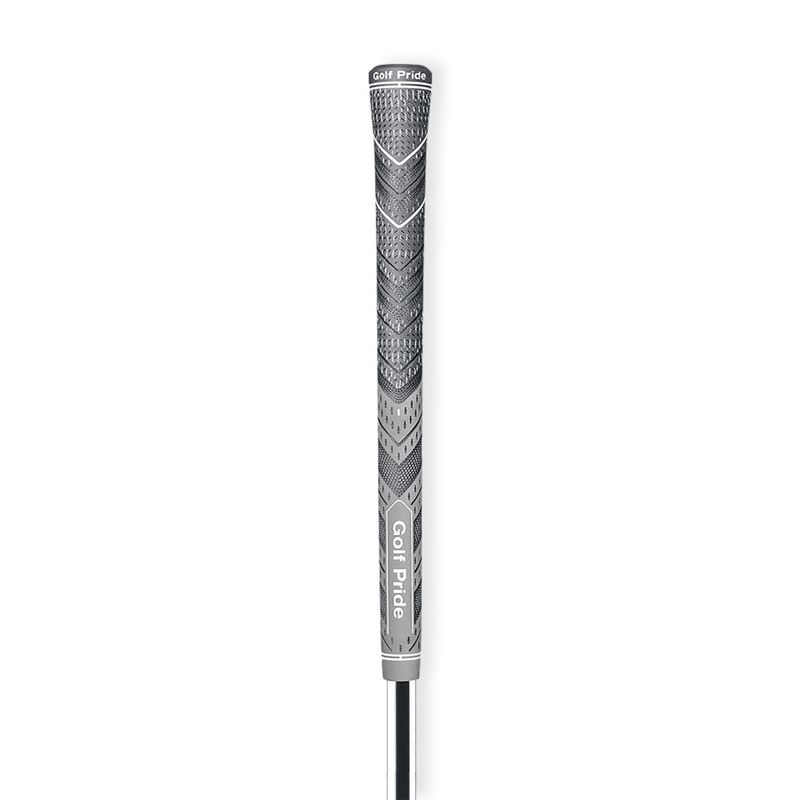 FRONT VIEW OF GOLF PRIDE MCC PLUS 4 GOLF GRIP WITH SUPERIOR GRIP AND ALL-WEATHER PERFORMANCE