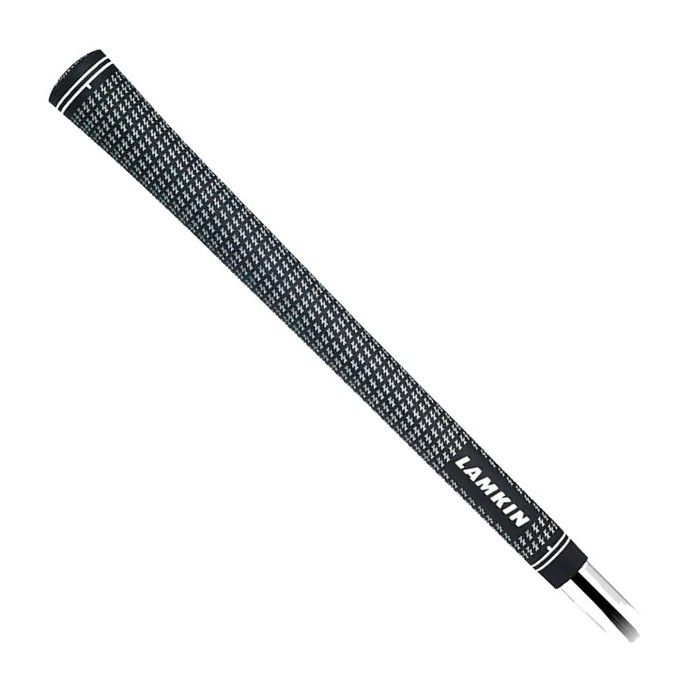 FRONT VIEW OF LAMKIN CROSSLINE GOLF GRIP WITH EXCELLENT FEEL AND IMPROVED ACCURACY