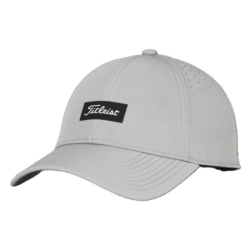 FRONT LEFT VIEW OF TITLEIST MENS CHARLESTON BREEZER HAT WITH ADJUSTABLE VELCRO CLOSURE