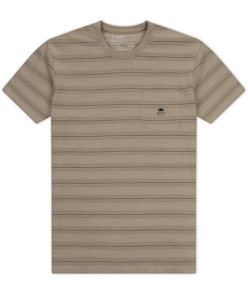 MAIN IMAGE OF JETTY MENS NOSARA PREMIUM SHORT SLEEVE SHIRT IN CREAM MEDIUM WITH ULTRA SOFT FABRIC