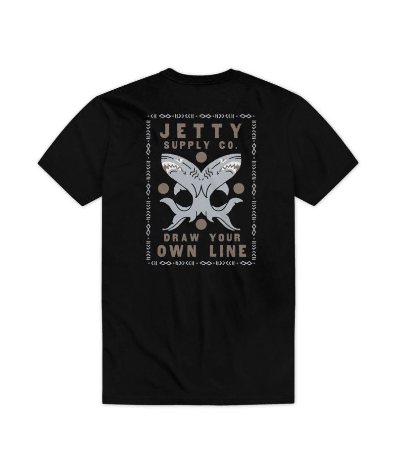 MAIN IMAGE OF JETTY MENS THRASH SHORT SLEEVE SHIRT IN BLACK MEDIUM WITH ULTRA SOFT FABRIC
