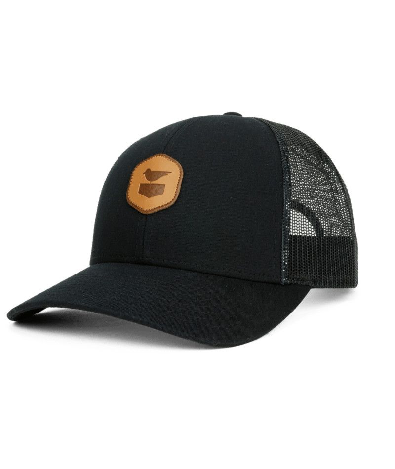 MAIN IMAGE OF JETTY UNISEX CARBON TRUCKER CAP IN BLACK O/S WITH LIGHWEIGHT