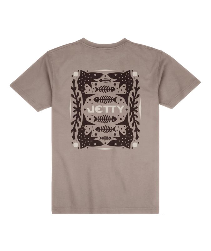 BACK VIEW OF JETTY MENS CHASER SHORT SLEEVE SHIRT WITH ULTRA SOFT FABRIC AND LIGHTWEIGHT MATERIAL