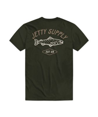 BACK VIEW OF JETTY MENS CHUM SHORT SLEEVE SHIRT WITH ULTRA SOFT FABRIC AND LIGHTWEIGHT MATERIAL