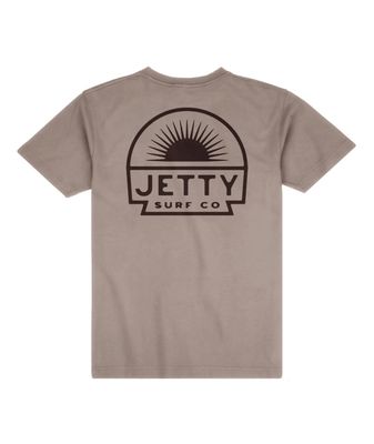 BACK VIEW OF JETTY MENS SUNBEAM POCKET SHORT SLEEVE SHIRT WITH RELAXED FIT AND ULTRA SOFT FABRIC