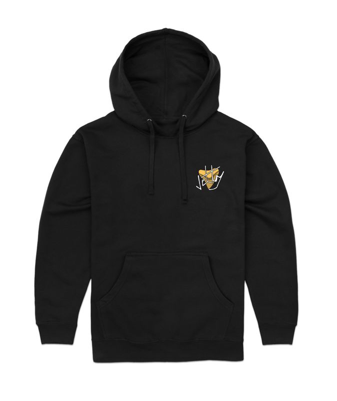 FRONT VIEW OF JETTY MENS JAWS HOODIE WITH ULTRA SOFT FABRIC AND COMFORTABLE RELAXED FIT