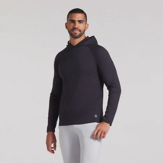 MAIN IMAGE OF PUMA MENS CLOUDSPUN TECH HOODIE IN PUMA BLACK XXL WITH MOISTURE WICKING
