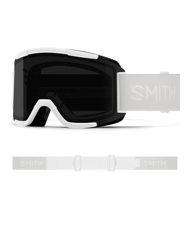 MAIN IMAGE OF SMITH UNISEX SQUAD GOGGLES IN WHITE VAPOR CHROMAPOP SUN BLACK WITH WIDE FIELD OF VIEW…