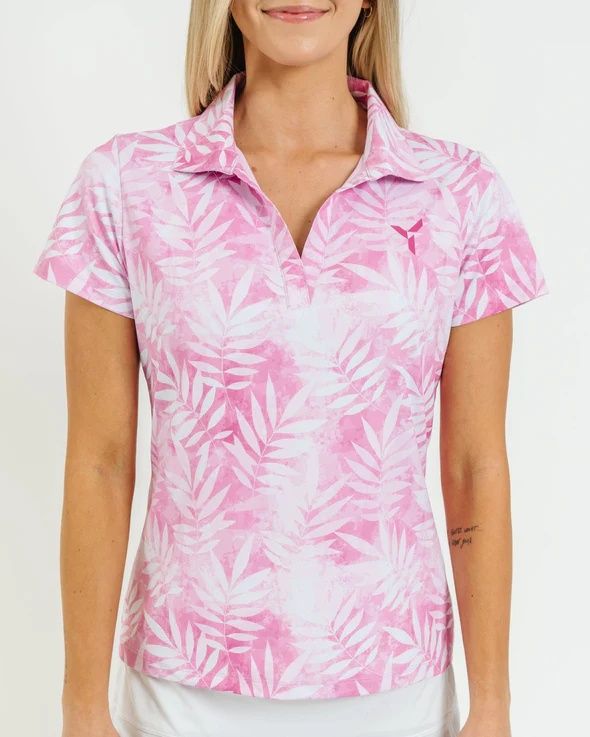 MAIN IMAGE OF YATTA WOMENS ROSE FAIRWAY GOLF POLO IN ROSE FAIRWAY XS WITH 4-WAY STRETCH AND MOISTUR…