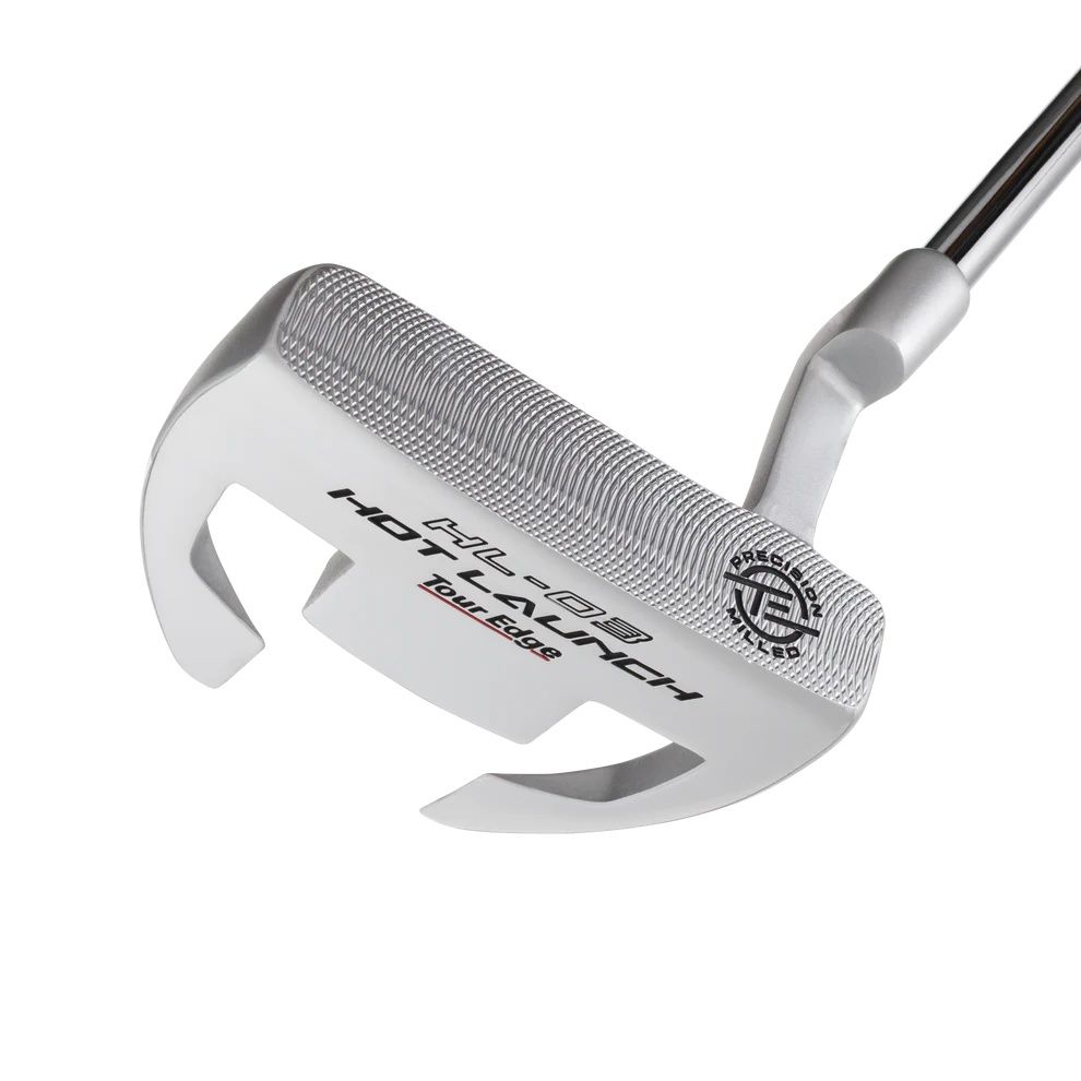 MAIN IMAGE OF TOUR EDGE HOT LAUNCH HL03 MALLET PUTTER IN RIGHT 35&quot; STEEL WITH MILLED FACE AND ALIGH…