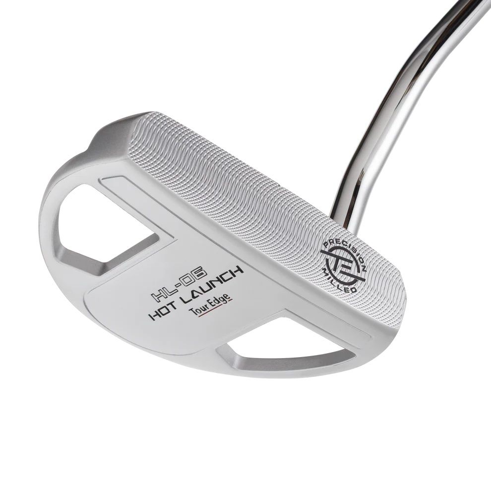 MAIN IMAGE OF TOUR EDGE HOT LAUNCH HL06 MALLET PUTTER IN RIGHT 35&quot; STEEL WITH MILLED FACE AND ALIGH…
