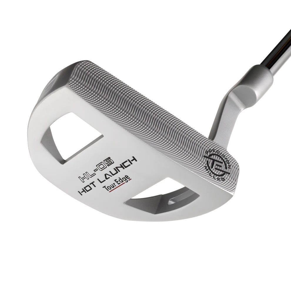 MAIN IMAGE OF TOUR EDGE HOT LAUNCH HL05 MALLET PUTTER IN RIGHT 35&quot; STEEL WITH MILLED FACE AND ALIGH…