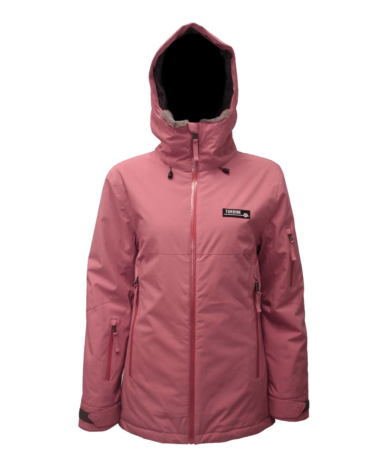 MAIN IMAGE OF TURBINE WOMENS WANDER WINTER JACKET IN DUSTY PINK XS WITH 100G INSULATION FOR WARMTH …