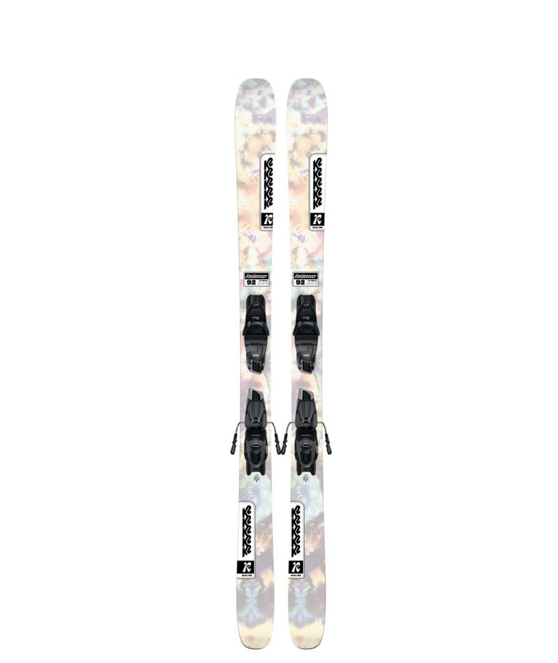 K2 WOMENS RECKONER 92 W W/QUIKCLIK DOWNHILL SKIS 25, Color: LIGHT MULTI/BLACK, Size: 149