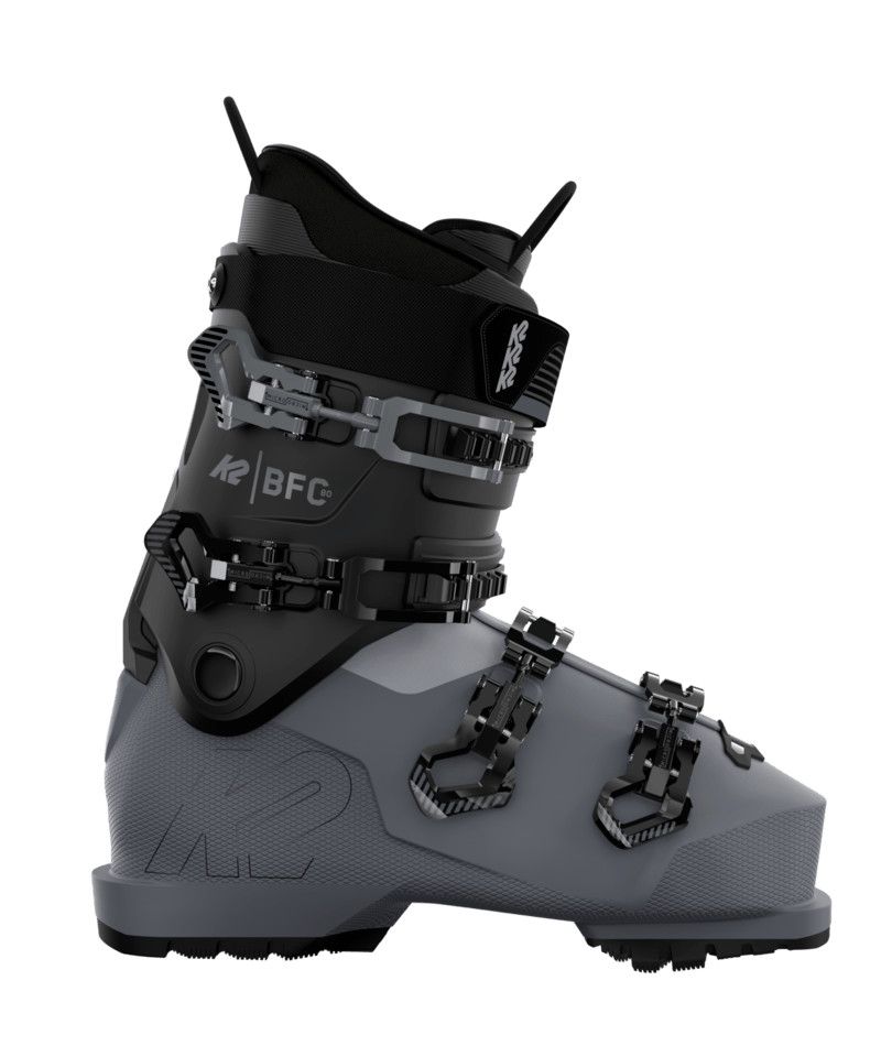 K2 MENS BFC 80 DOWNHILL SKI BOOT 26, Color: DARK GREY/BLACK/LIGHT GREY, Size: 24.5