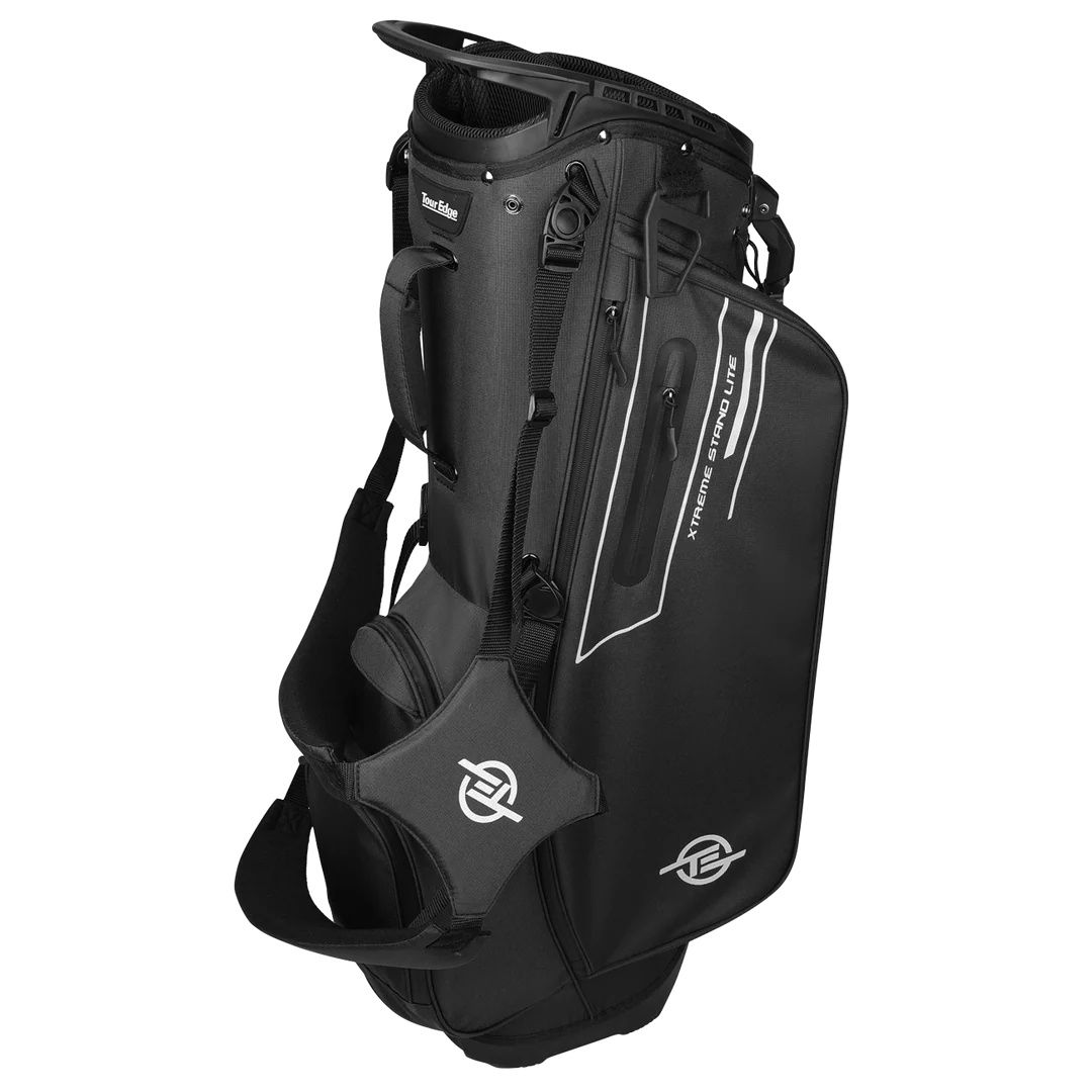 MAIN IMAGE OF TOUR EDGE XTREME LITE 5-WAY STAND BAG IN BLACK WITH LIGHTWEIGHT DESIGN, 6 TOTAL POCKE…