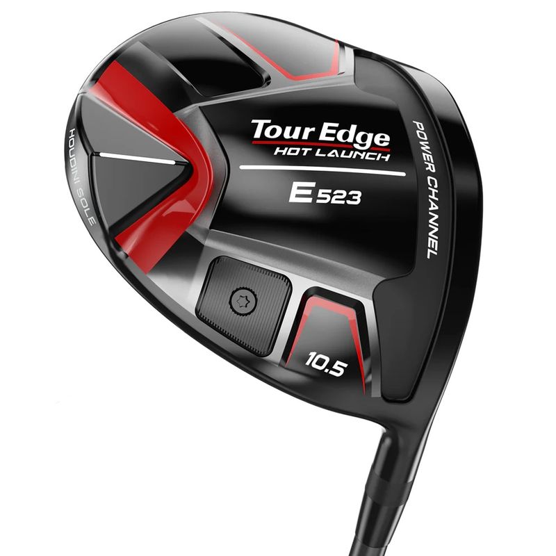 LEFT VIEW OF TOUR EDGE WOMENS HOT LAUNCH E523 OFFSET DRIVER FEATURES EASY LAUNCH AND CONSISTENT PLA…