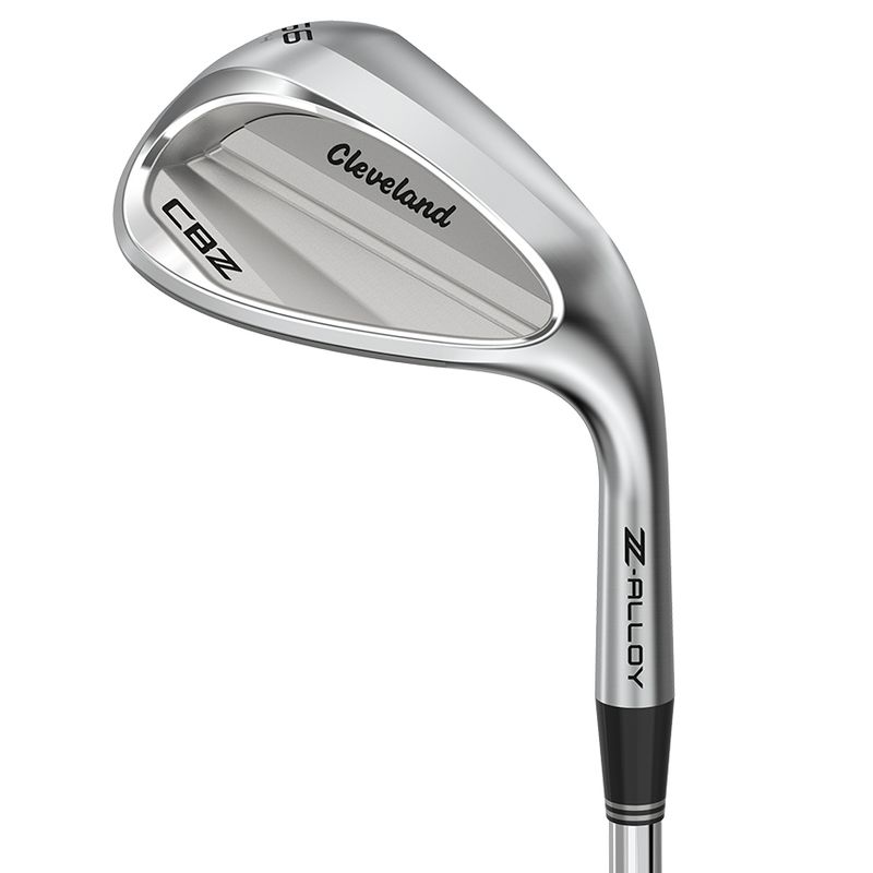 CAVITY BACK VIEW OF CLEVELAND CBZ TOUR SATIN WEDGE FEATURES PURE FEEL, VERSATILE GRINDS, AND MAXIMU…
