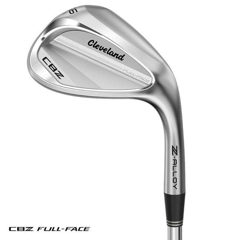 CAVITY BACK VIEW OF CLEVELAND CBZ TOUR SATIN FULL-FACE WEDGE FEATURES PURE FEEL, VERSATILE GRINDS, …
