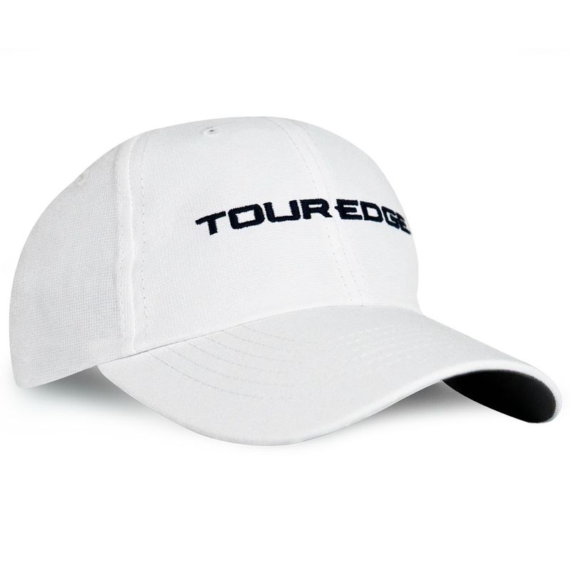 FRONT VIEW OF TOUR EDGE UNISEX IMPERIAL CLASSIC PERFORMANCE GOLF HAT FEATURES UPF 50+ AND MOISTURE-…