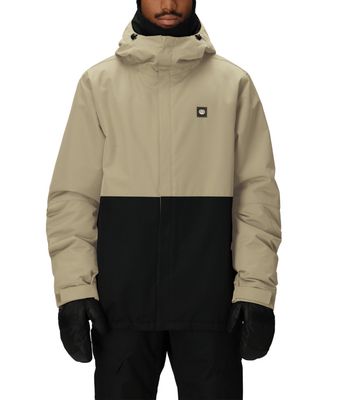 FRONT VIEW OF 686 MENS FOUNDATION INSULATED WINTER JACKET FEATURES WATERPROOFING AND INFILOFT® INSU…