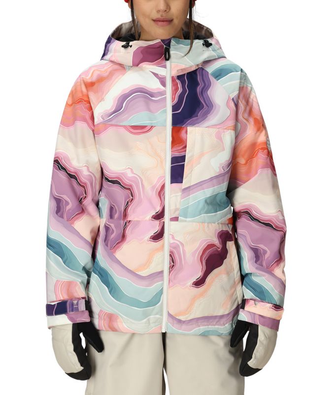FRONT VIEW OF 686 WOMENS ATHENA INSULATED WINTER JACKET FEATURES WATERPROOFING AND INFILOFT® INSULA…