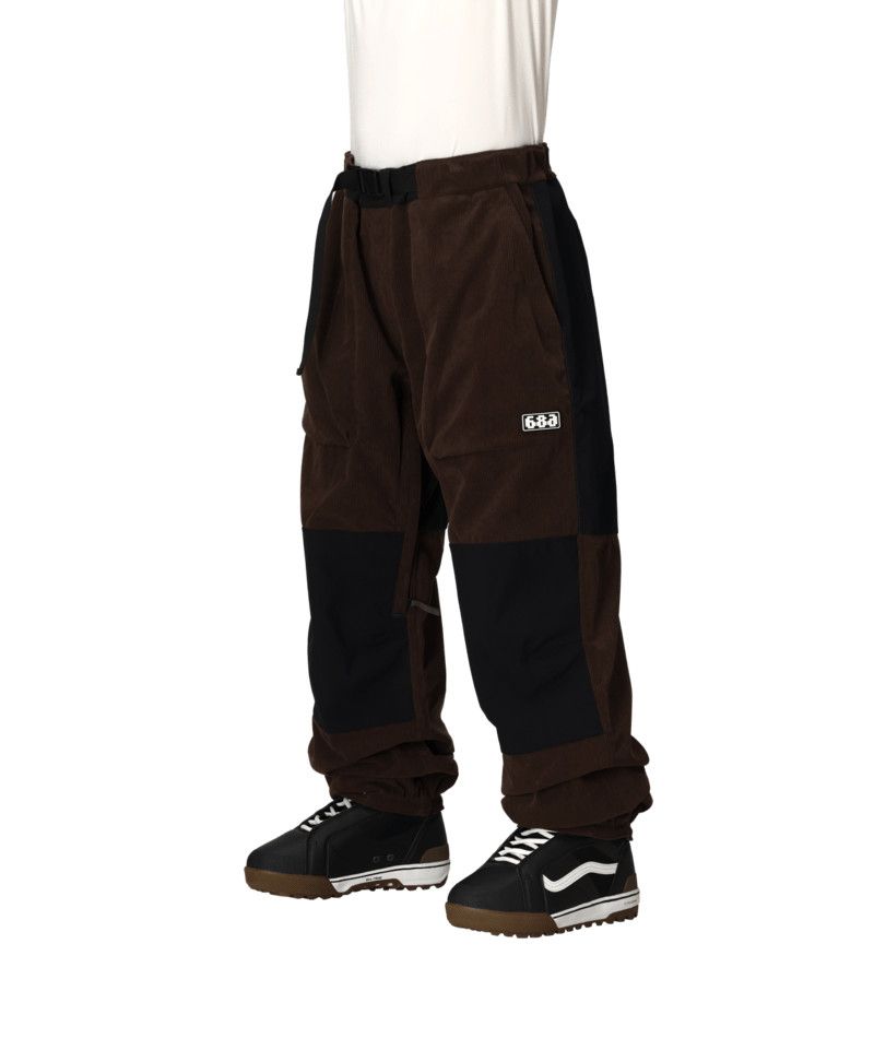 MAIN IMAGE OF 686 MENS GHOST 2.5L SNOW PANT IN COFFEE CORDUROY SMALL REGULAR WITH WATERPROOFING AND…