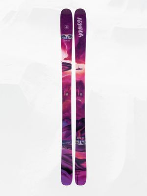 TOPSHEET VIEW OF ARMADA UNISEX ARV 84 DOWNHILL SKIS FEATURES ALL MOUNTAIN STYLE AND LIGHTWEIGHT STA…