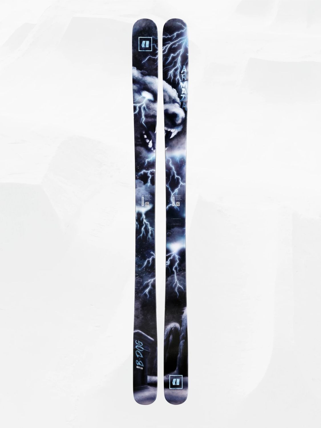 MAIN IMAGE OF ARMADA UNISEX BDOG 94 DOWNHILL SKIS IN BLACK/BLUE 164 WITH SOFT FLEX, POPLAR ASH WOOD…