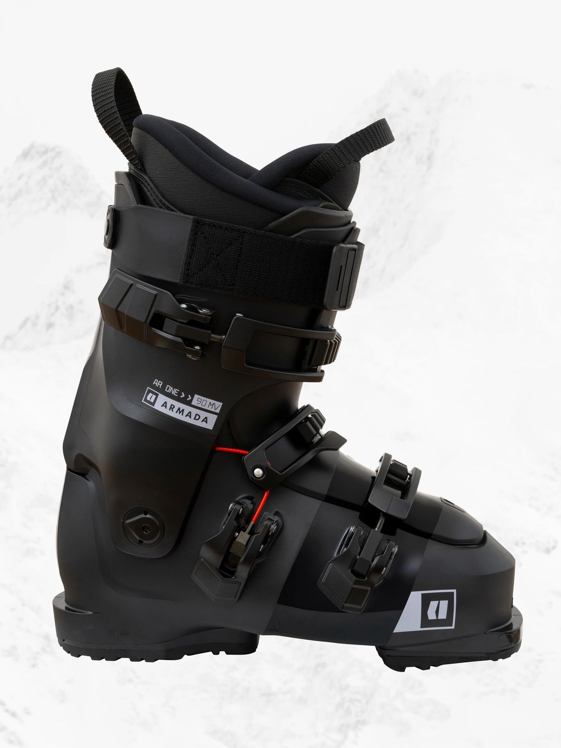 MAIN IMAGE OF ARMADA UNISEX AR ONE 90 MV DOWNHILL SKI BOOT IN BLACK 25.5 WITH GRIPWALK, MEMORY FIT,…