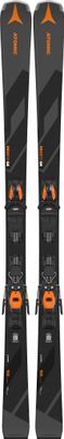 TOPSHEET VIEW OF ATOMIC UNISEX REDSTER Q4 + M 10 GW DOWNHILL SKIS FEATURES POPLAR WOODCORE AND DURA…