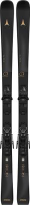 TOPSHEET VIEW OF ATOMIC WOMENS CLOUD C7 + M 10 GW DOWNHILL SKIS FEATURES DENSOLITE FOAM CORE AND DU…