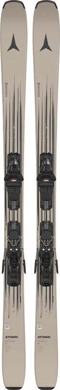 TOPSHEET VIEW OF ATOMIC UNISEX MAVERICK 84 R + M 10 GW DOWNHILL SKIS FEATURES LIGHT WOODCORE AND DU…