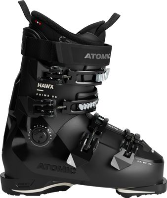 RIGHT VIEW OF ATOMIC WOMENS HAWX PRIME 85 DOWNHILL SKI BOOT FEATURES SOFT FLEX AND INCREASED RESPON…
