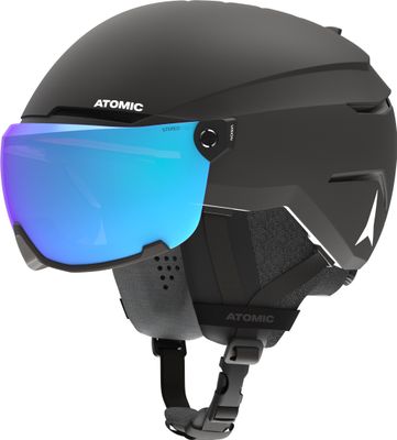 SIDE VIEW OF ATOMIC UNISEX SAVOR VISOR STEREO HELMET FEATURES INCREASED PROTECTION, PERSONALIZED FI…