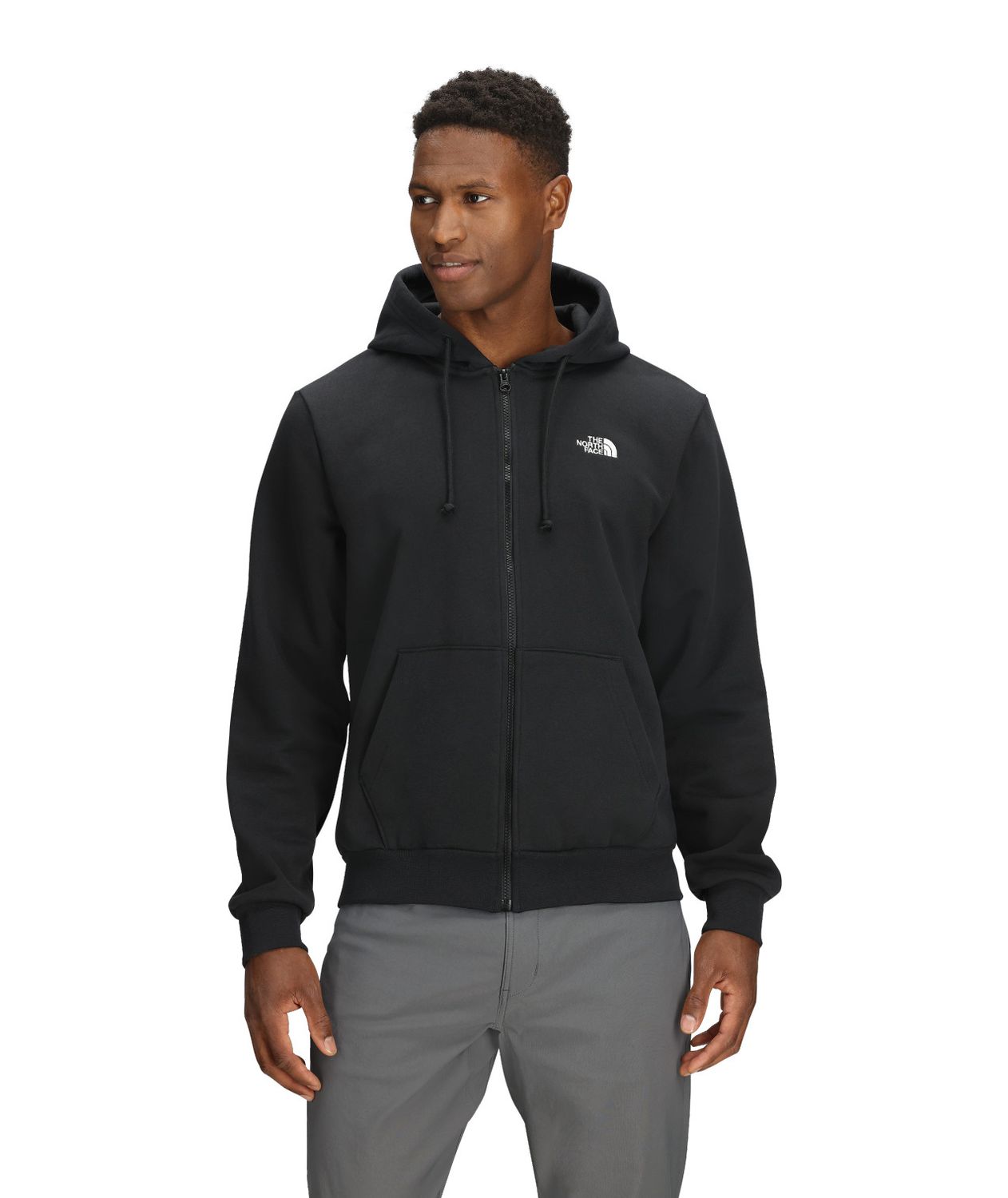 MAIN IMAGE OF THE NORTH FACE MENS EVOLUTION SIMPLE DOME FULL ZIP HOODIE IN TNF BLACK SMALL WITH REG…