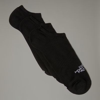 FRONT VIEW OF THE NORTH FACE UNISEX MULTISPORT INVISIBLE (3-PACK) SOCKS FEATURES STRETCH MATERIALS …