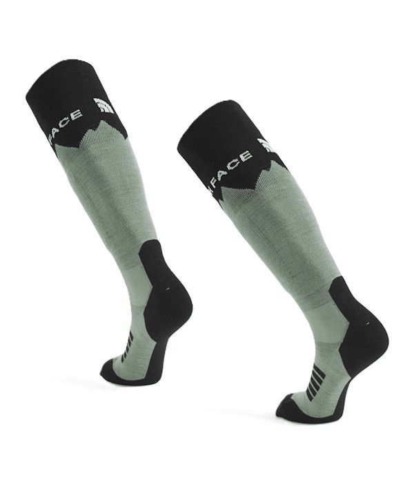 MAIN IMAGE OF THE NORTH FACE UNISEX MOUNTAIN RESORT SKI SOCKS IN SLATE MOSS/TNF BLACK MEDIUM WITH S…