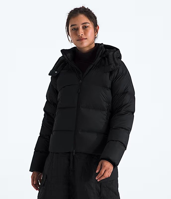 MAIN IMAGE OF THE NORTH FACE WOMENS HYDRENALITE™ CITY DOWN HOODED WINTER JACKET IN TNF BLACK XS WIT…